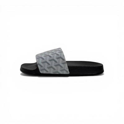 ⚪✨ Goyard Pattern Slides – Ice Grey Luxury Edition 💎🩴
