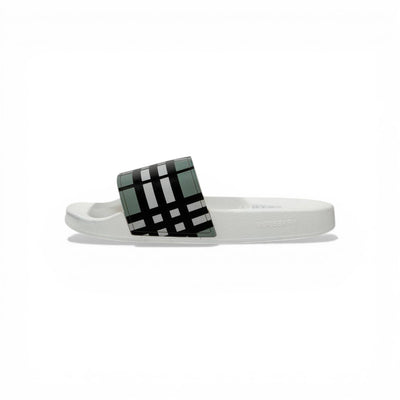 🤍✨ Burberry Slides – Check Pattern White Edition 🔥🩴