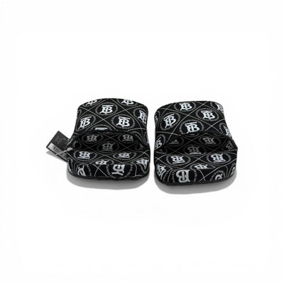 🖤🔥 Burberry Slides – All Over Monogram Black Edition 💎🩴