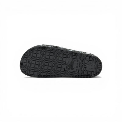 🖤🔥 Burberry Slides – All Over Monogram Black Edition 💎🩴