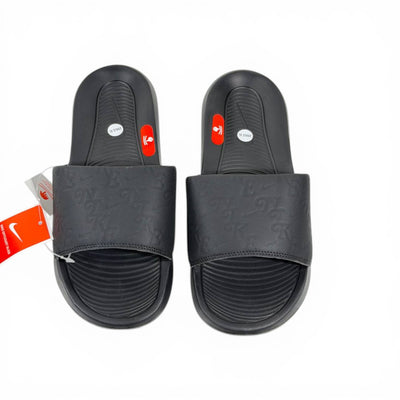 ⚫ Nike Calm Slides – All Black Minimal Comfort