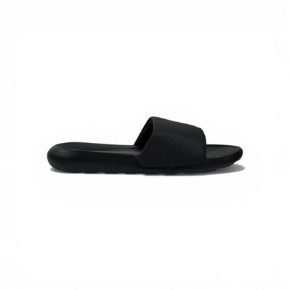 ⚫ Nike Calm Slides – All Black Minimal Comfort