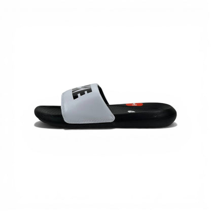 ⚪⚫ Nike Victory One Slides – White & Black Bold Edition