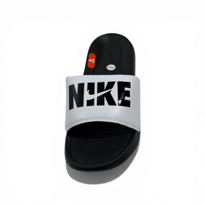 ⚪⚫ Nike Victory One Slides – White & Black Bold Edition