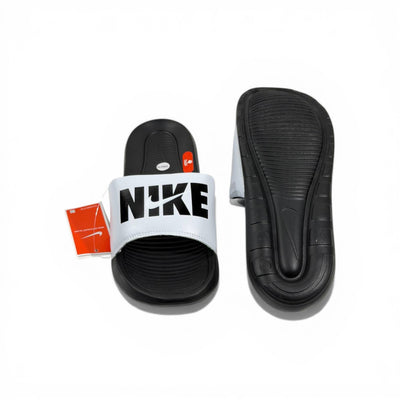 ⚪⚫ Nike Victory One Slides – White & Black Bold Edition