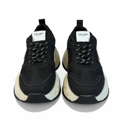 Prada Thunder Chunky Sneaker Black Ivory Edition 👟🖤✨