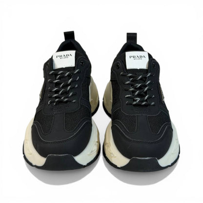 Prada Thunder Chunky Sneaker Black Ivory Edition 👟🖤✨