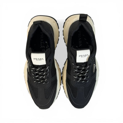 Prada Thunder Chunky Sneaker Black Ivory Edition 👟🖤✨
