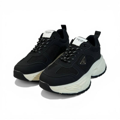 Prada Thunder Chunky Sneaker Black Ivory Edition 👟🖤✨