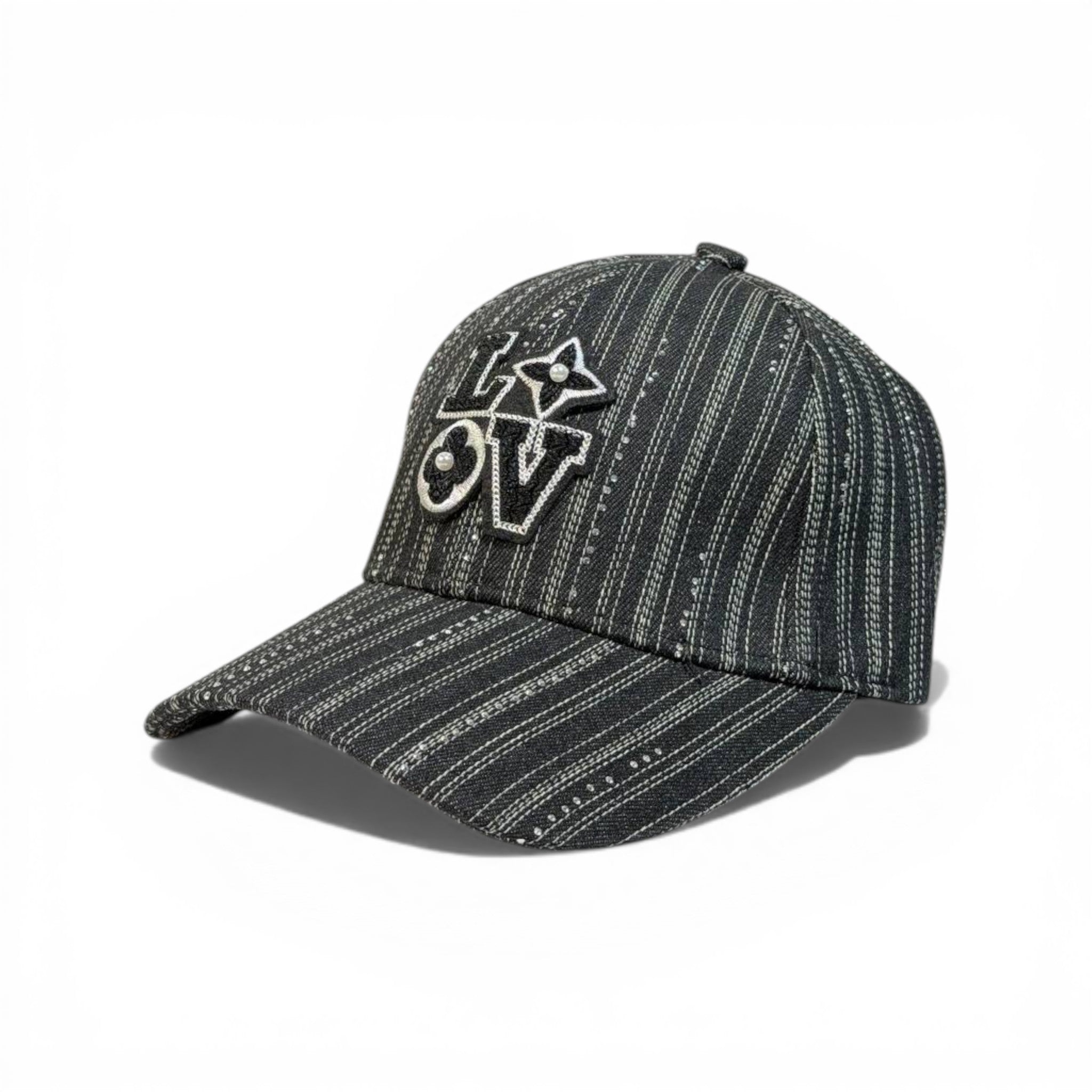Louis Vuitton LOVE Signature Cap Black Stripe Edition 🧢🖤✨