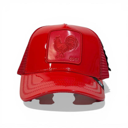 Cock Rooster Gloss Trucker Cap Fire Red Edition 🧢🔥🐓