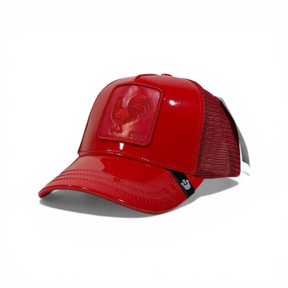 Cock Rooster Gloss Trucker Cap Fire Red Edition 🧢🔥🐓