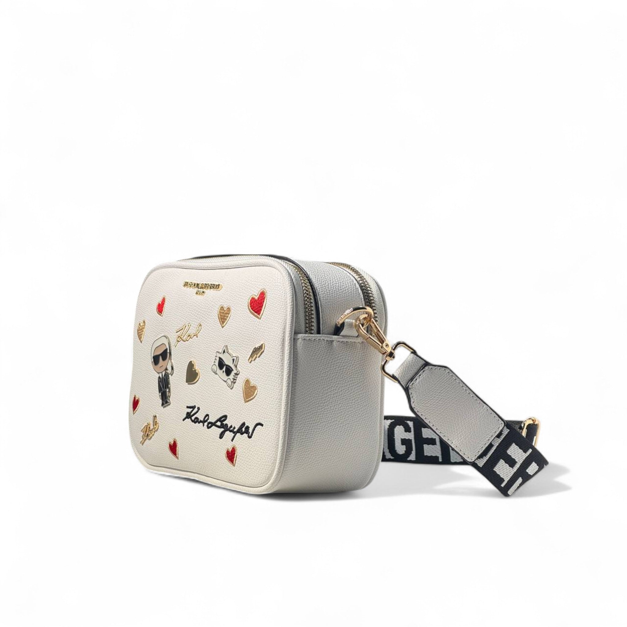 Karl Lagerfeld White Love Icons Crossbody 💖🐱