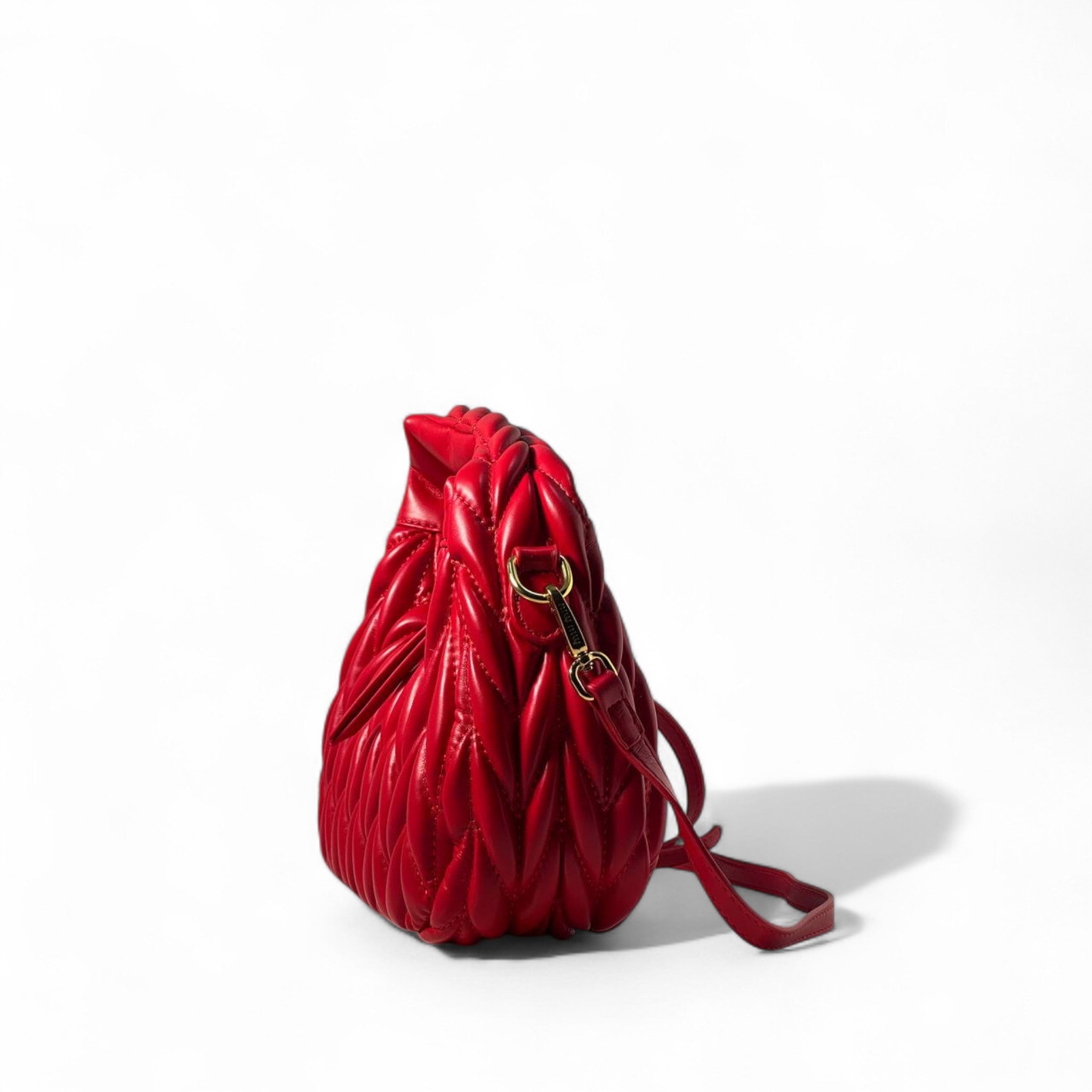 Miu Miu Red Quilted Mini Bag – Bold & Chic 🔥❤️
