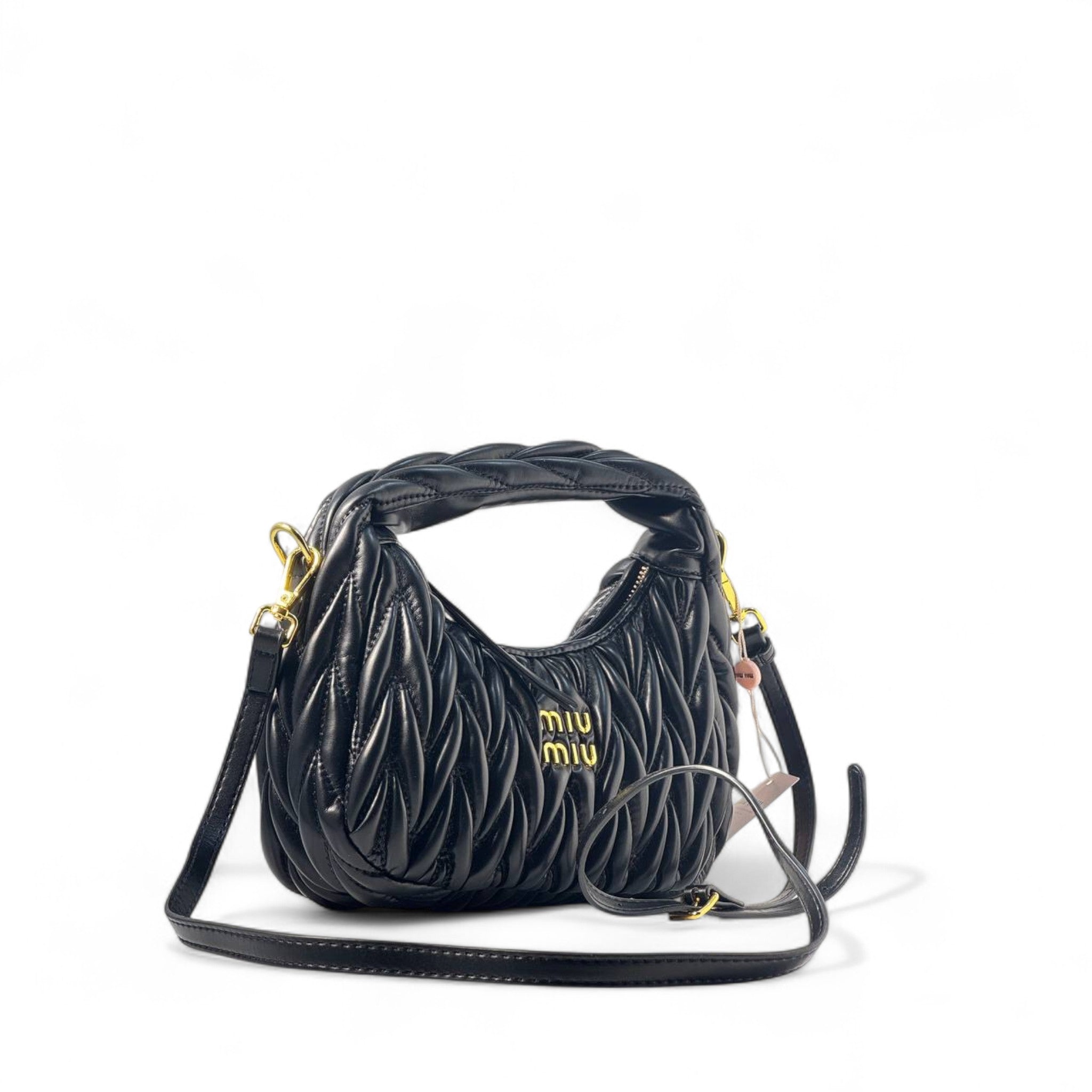 Miu Miu Black Quilted Mini Bag – Bold & Timeless 🖤✨