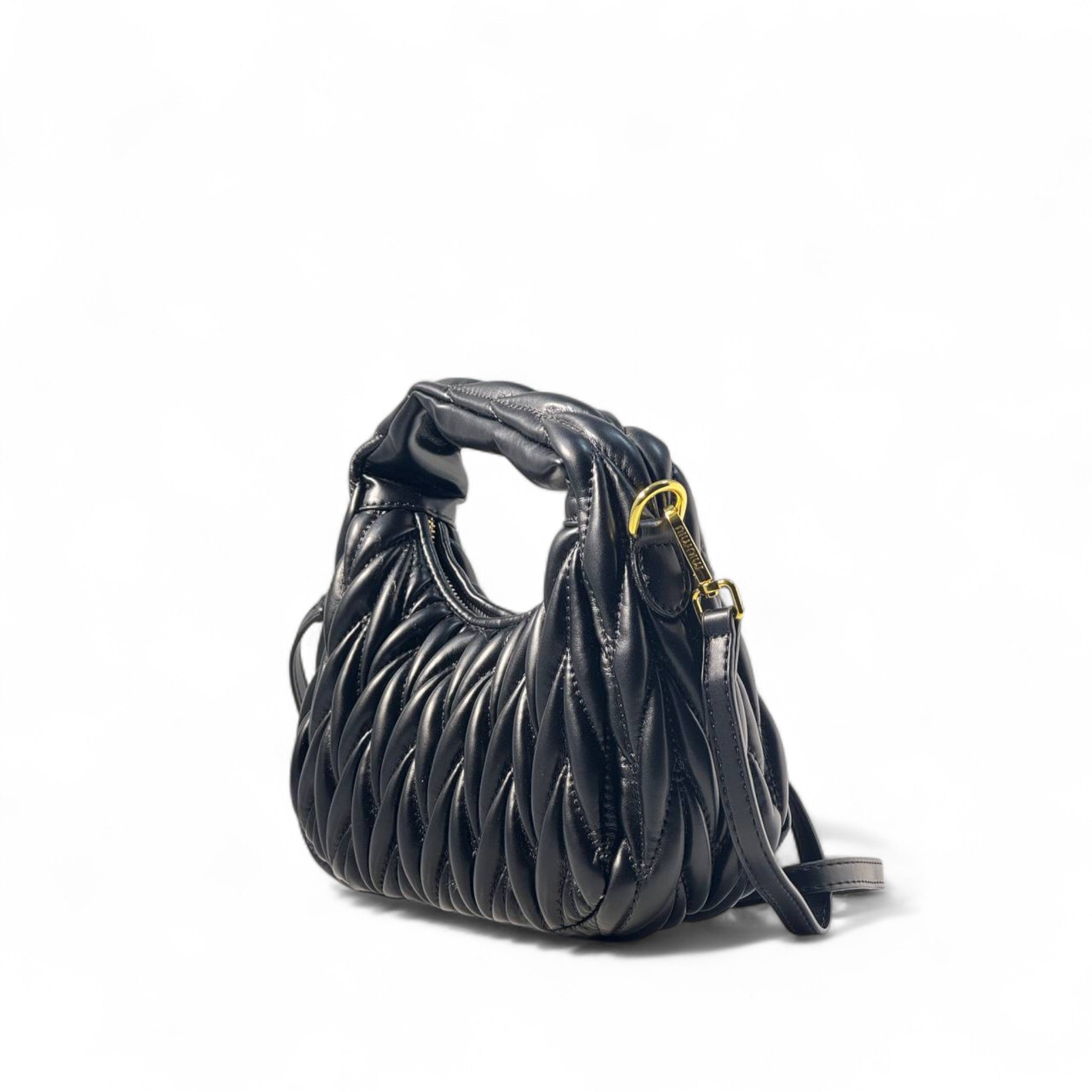 Miu Miu Black Quilted Mini Bag – Bold & Timeless 🖤✨