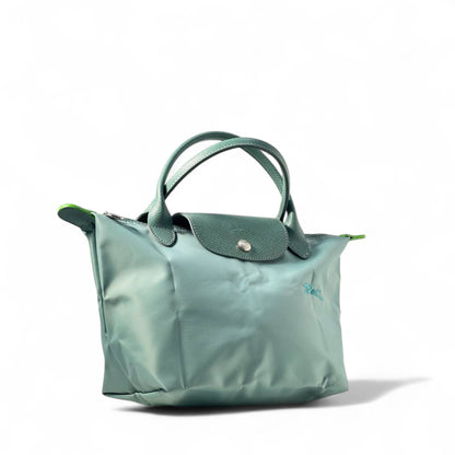 Longchamp Le Pliage Tote – Elegant Green Nylon Foldable Bag 🌿✨