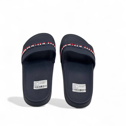 Tommy Hilfiger Navy Slides – Classic USA Vibe 🇺🇸🩴