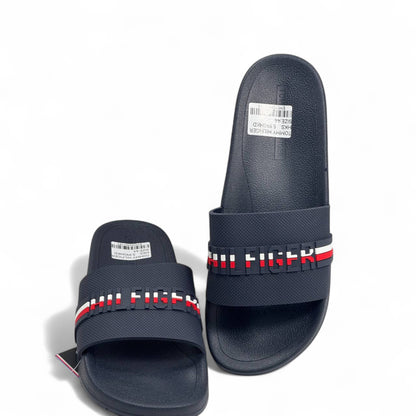Tommy Hilfiger Navy Slides – Classic USA Vibe 🇺🇸🩴