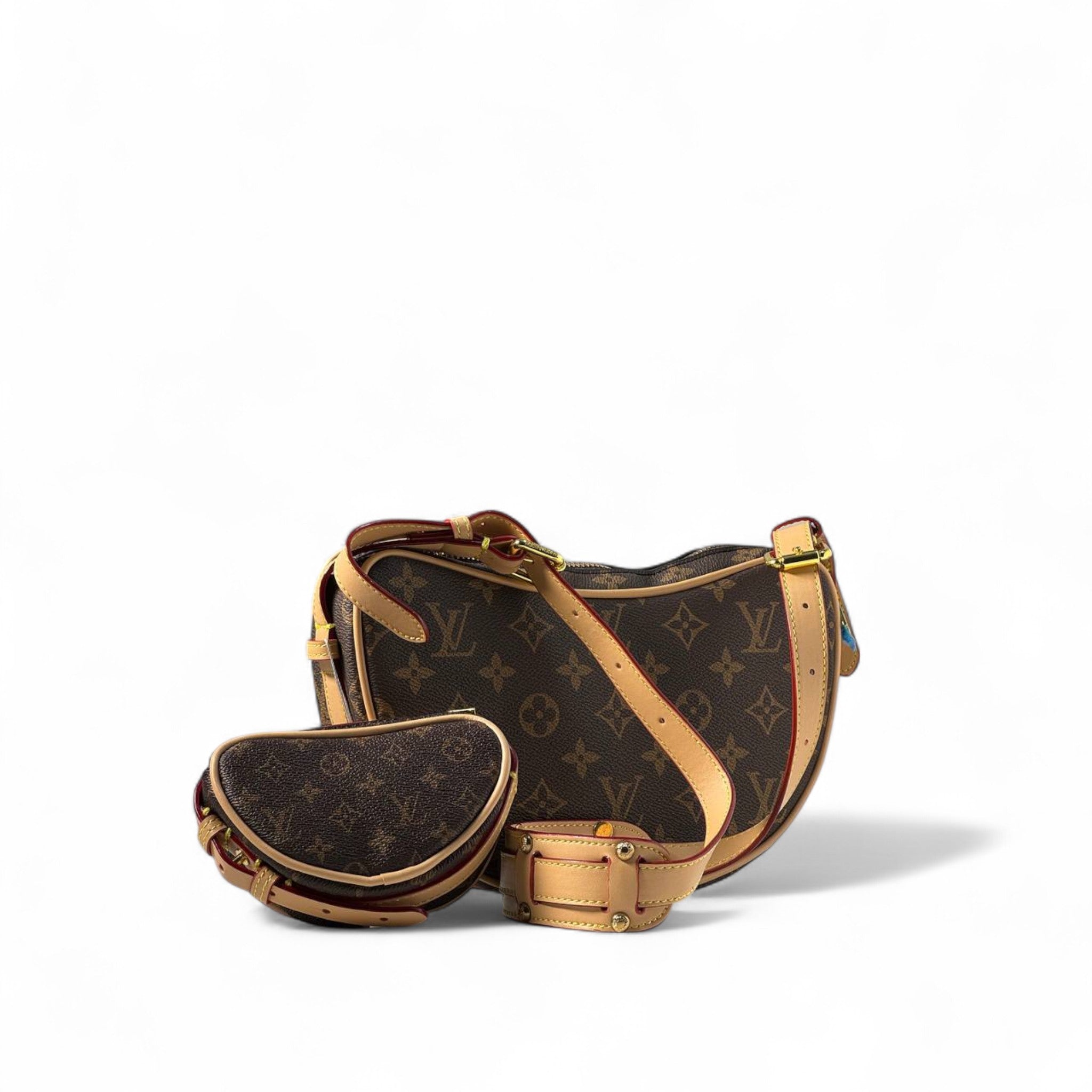Louis Vuitton Monogram Loop Bag Set with Mini Pouch 🧡✨