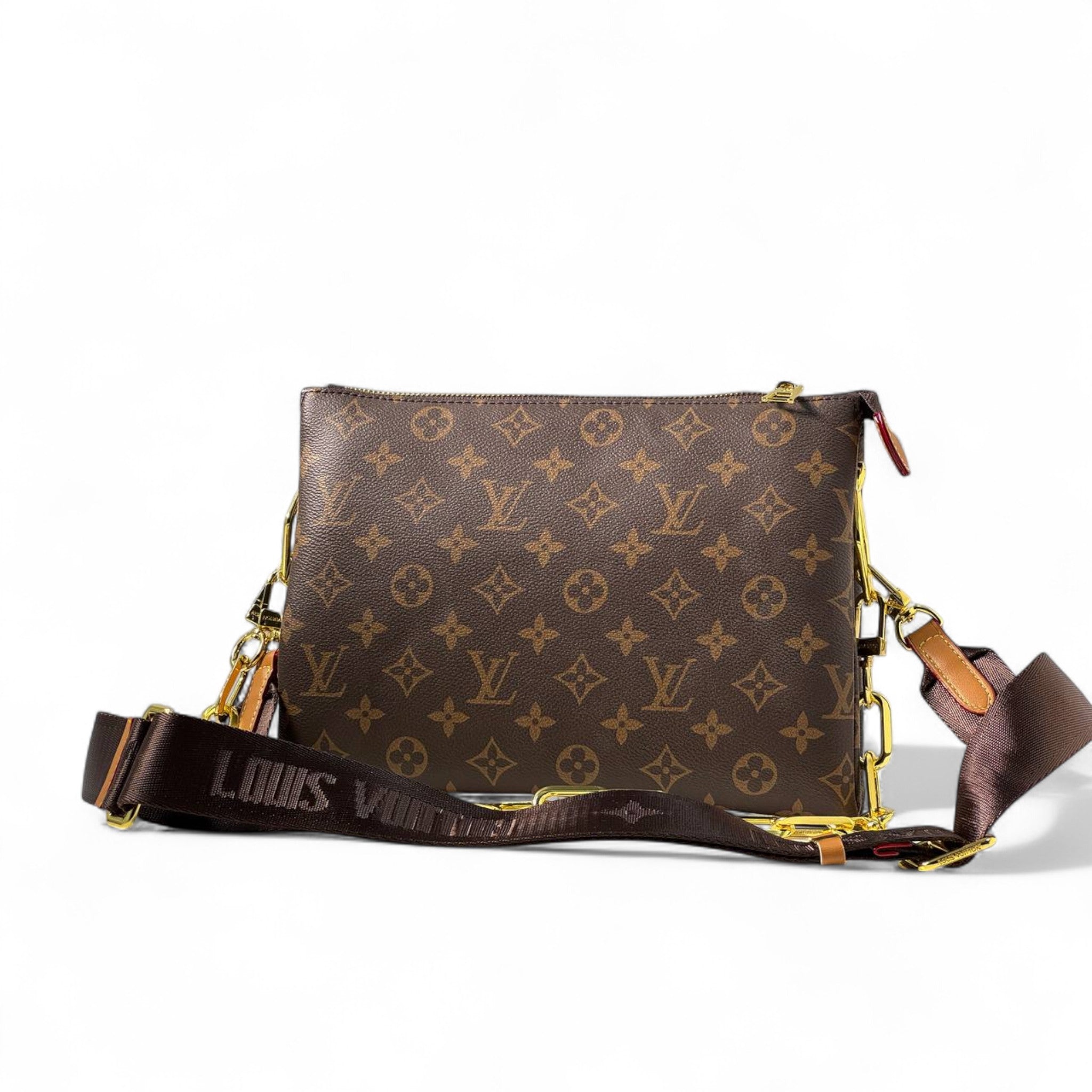Louis Vuitton Monogram Canvas Crossbody Bag with Wide Strap 💼✨
