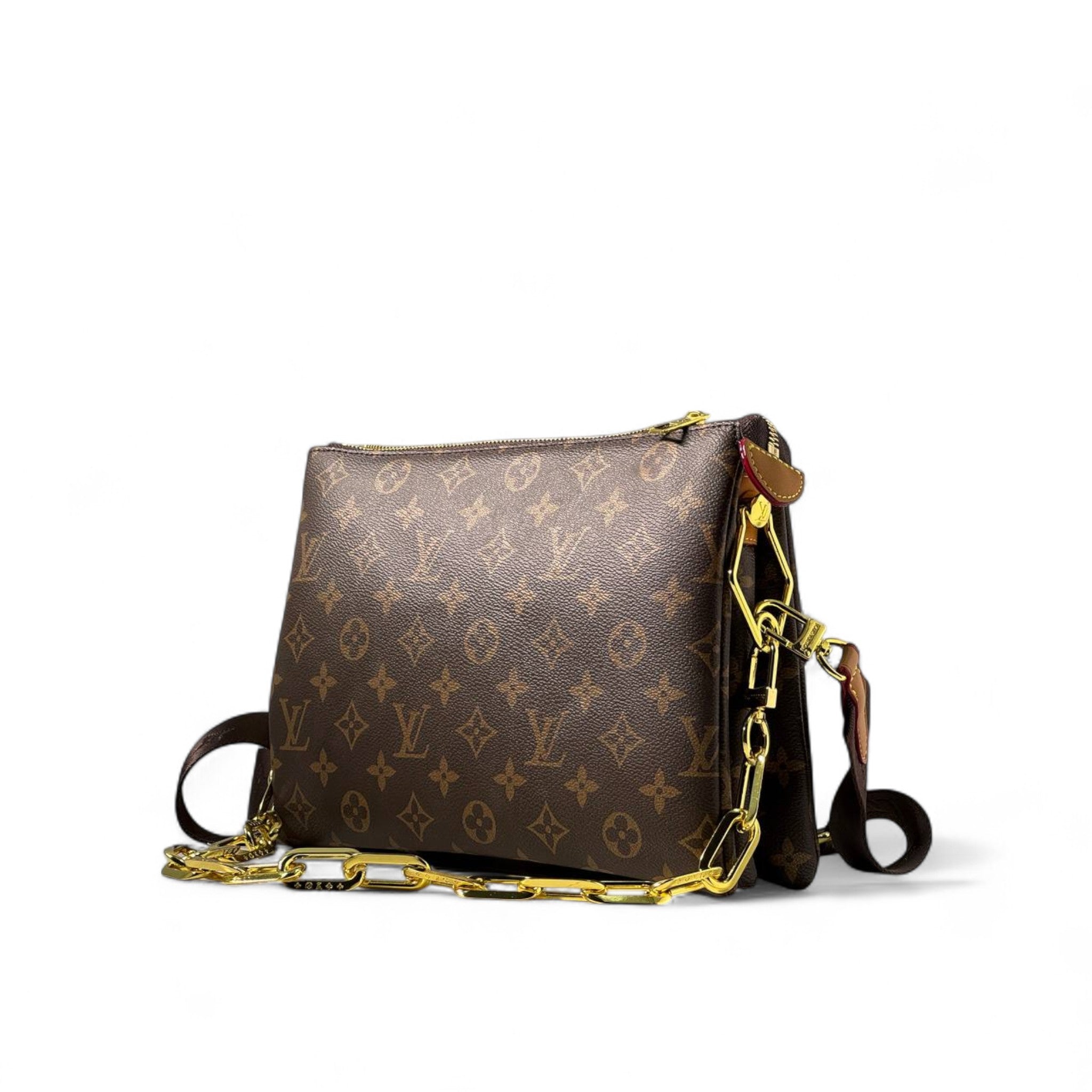 Louis Vuitton Monogram Canvas Crossbody Bag with Wide Strap 💼✨