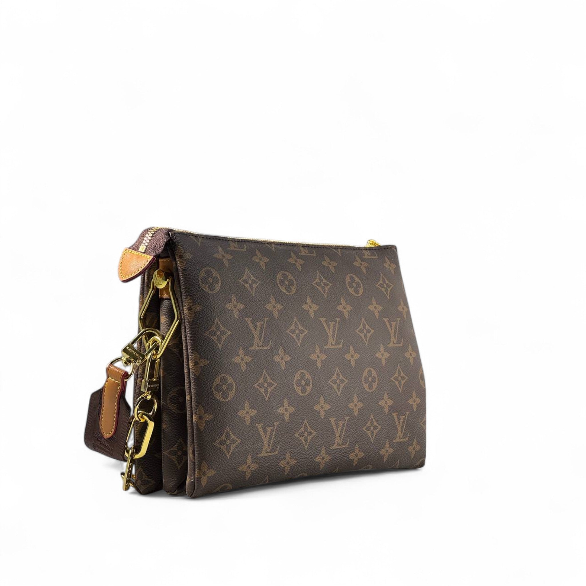Louis Vuitton Monogram Canvas Crossbody Bag with Wide Strap 💼✨