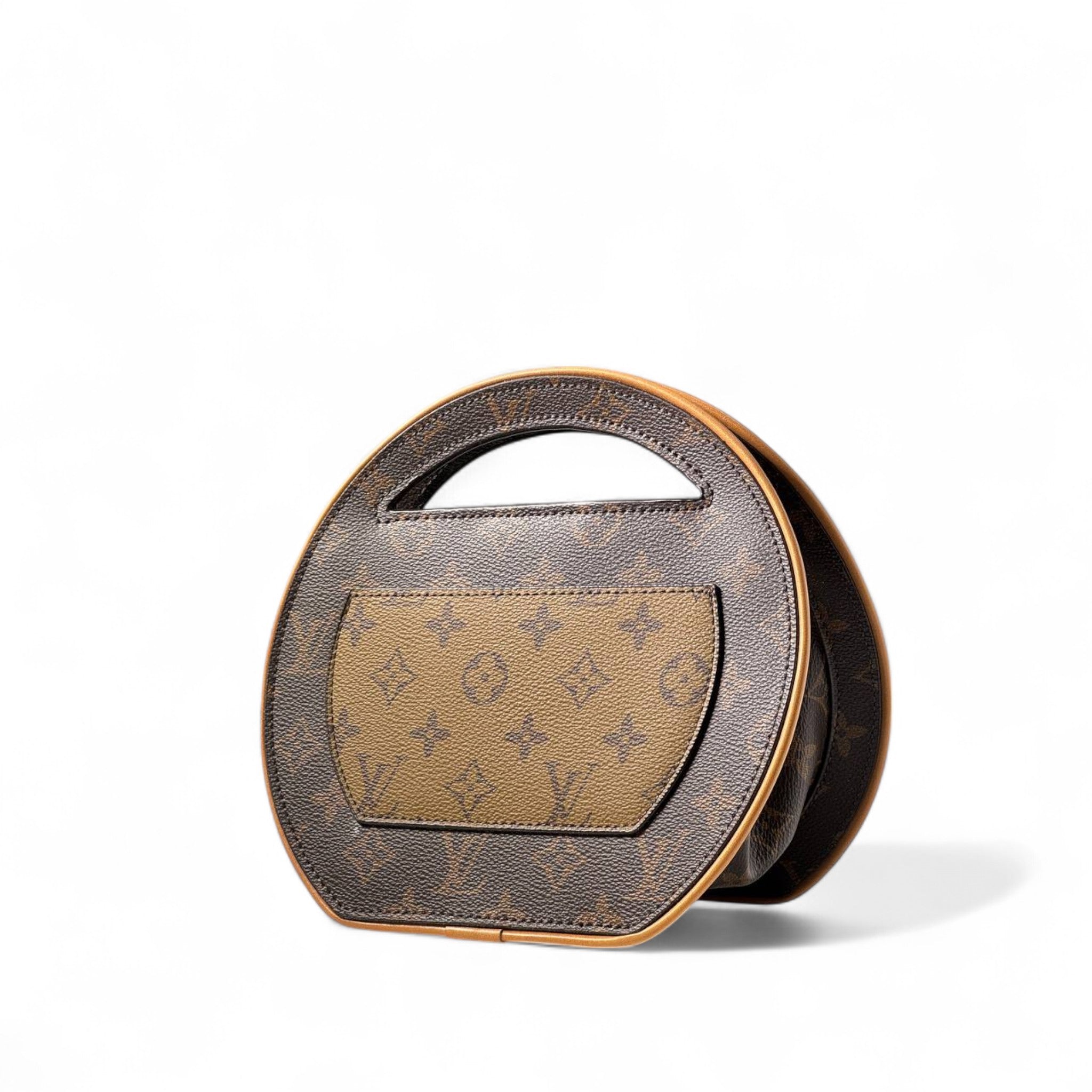 Louis Vuitton Round Monogram Handbag with Leather Tag 🧡👜