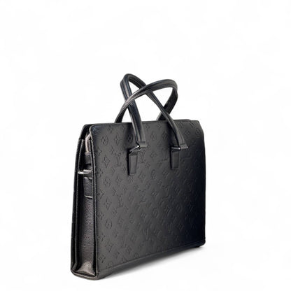 Louis Vuitton Black Monogram Leather Briefcase – Executive Style 🖤💼