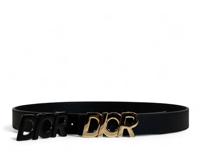 Dior Belt Set 🖤✨ | 115 cm • Dual Icon Buckles • Signature Gift Box