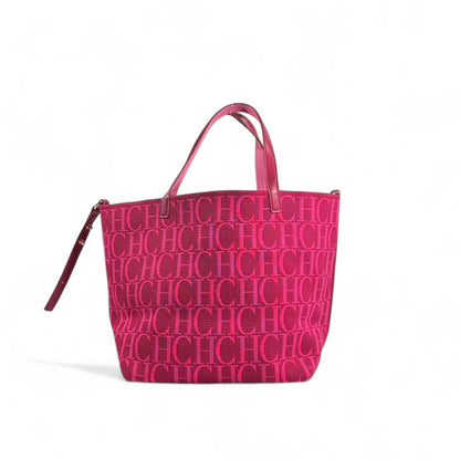 CH Carolina Herrera Fuchsia Tote Bag 💖✨ | Signature CH Monogram • Elegant Everyday Luxury