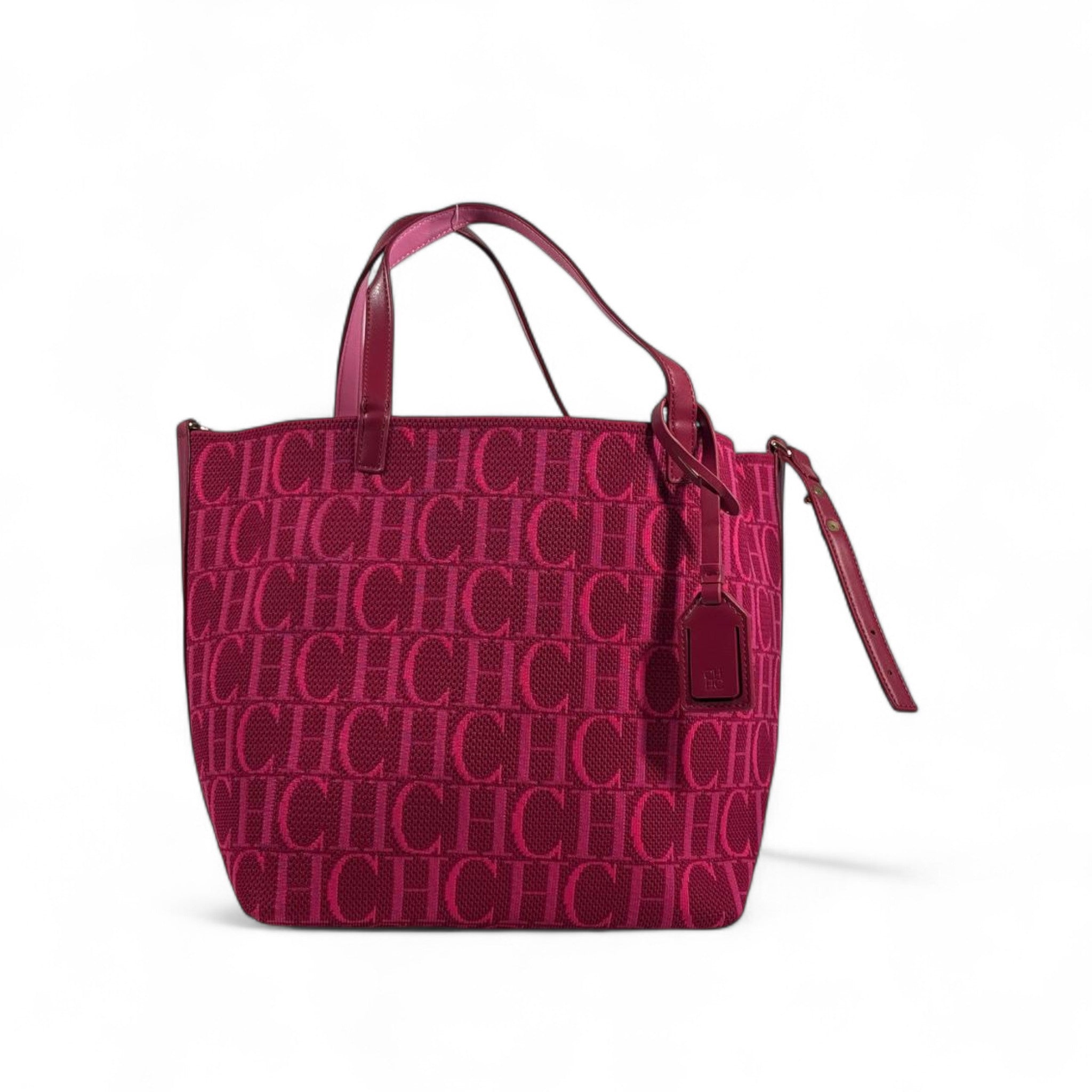 CH Carolina Herrera Fuchsia Tote Bag 💖✨ | Signature CH Monogram • Elegant Everyday Luxury