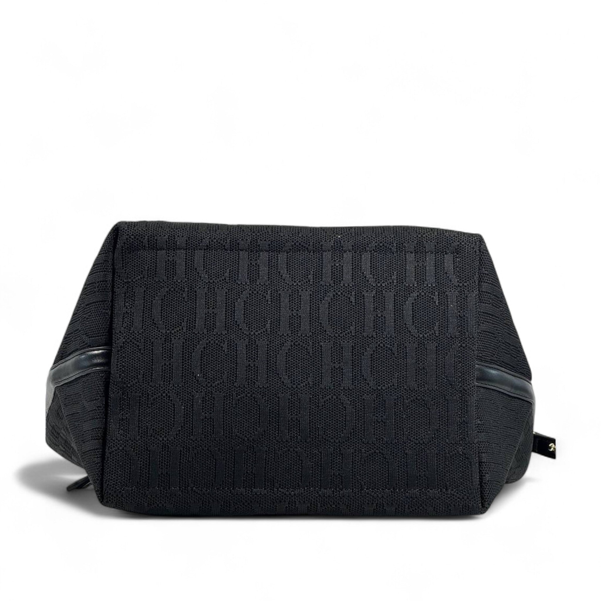 CH Carolina Herrera Black Tote Bag Set 🖤✨ | Monogram Design  Detachable Clutch