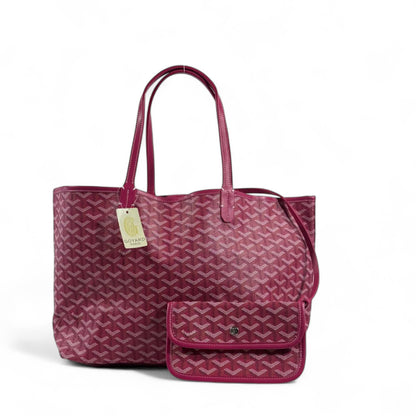 Goyard Tote Bag 💖✨ | Rose Pink • Signature Chevron Pattern • Matching Pouch