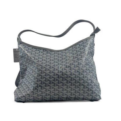 Goyard Crossbody Bag 🩶✨ | Grey • Signature Chevron Pattern • Matching Pouch