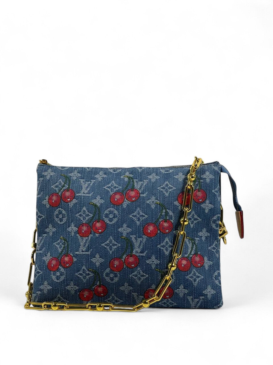🛍 Louis Vuitton Cherry Monogram Denim Bag 🍒✨ | Vintage Chic Icon