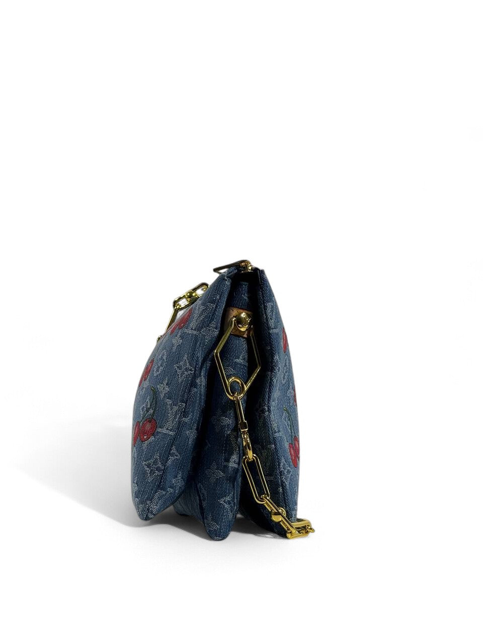 🛍 Louis Vuitton Cherry Monogram Denim Bag 🍒✨ | Vintage Chic Icon