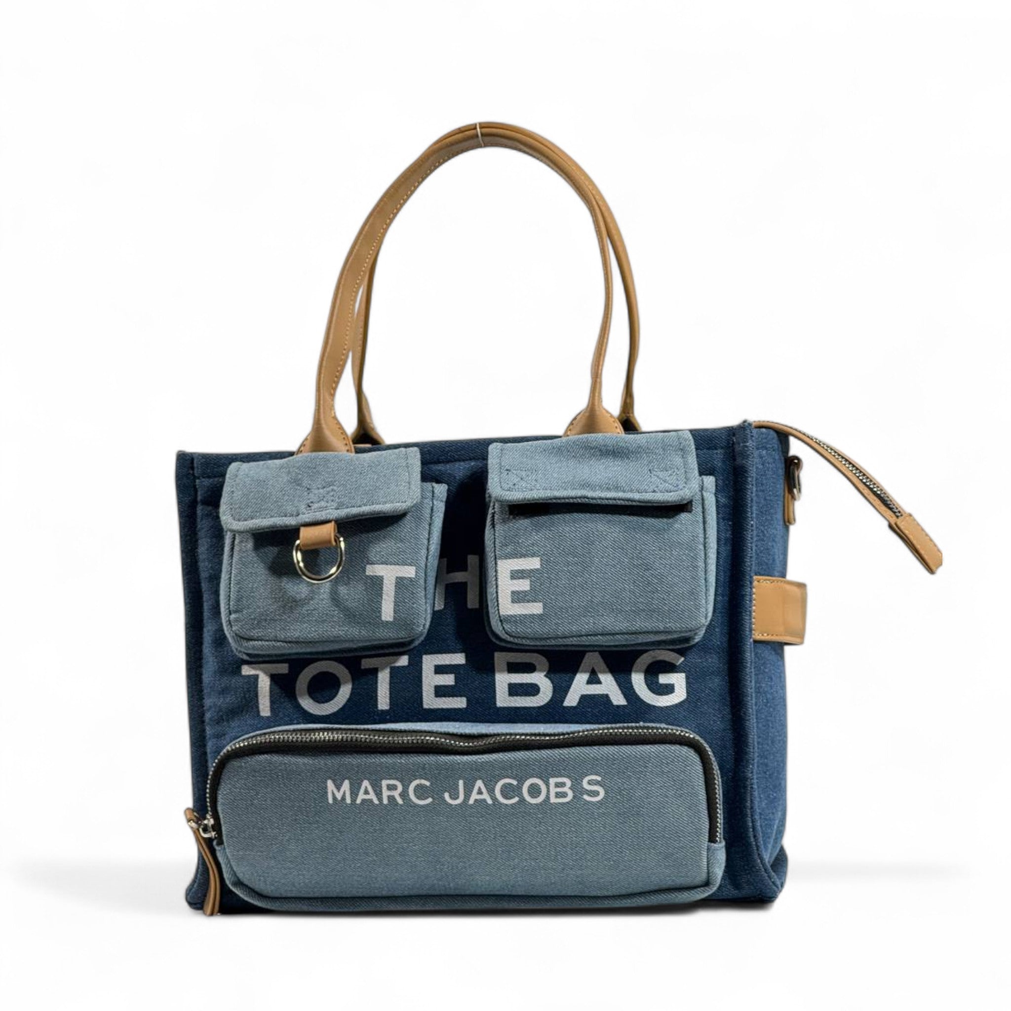 Marc Jacobs “The Tote Bag” Denim Edition 💙 | Multi-Pocket Chic Handbag