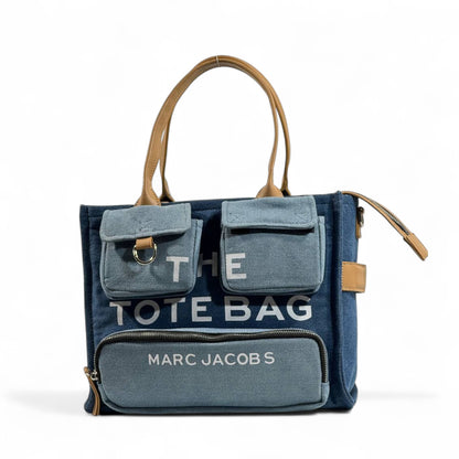 Marc Jacobs “The Tote Bag” Denim Edition 💙 | Multi-Pocket Chic Handbag
