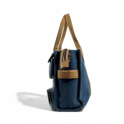 Marc Jacobs “The Tote Bag” Denim Edition 💙 | Multi-Pocket Chic Handbag