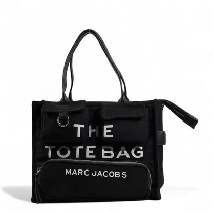 Marc Jacobs “The Tote Bag” 🖤 Black Multi-Pocket Edition | Urban Chic Tote