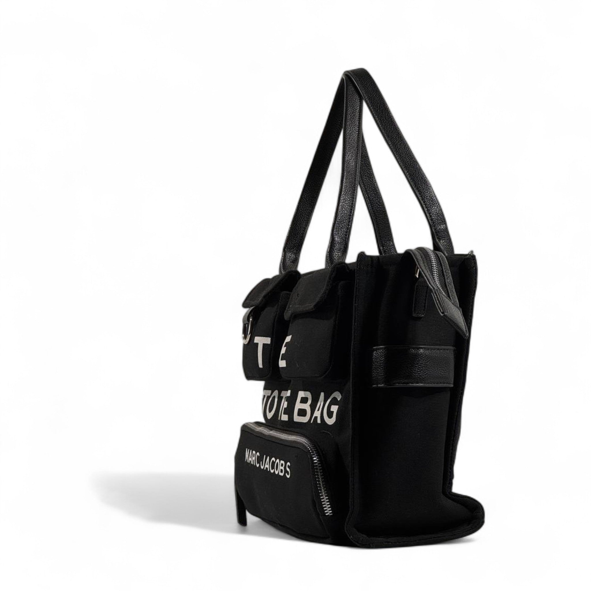 Marc Jacobs “The Tote Bag” 🖤 Black Multi-Pocket Edition | Urban Chic Tote