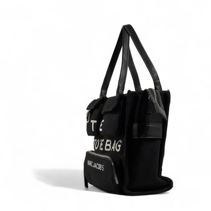 Marc Jacobs “The Tote Bag” 🖤 Black Multi-Pocket Edition | Urban Chic Tote