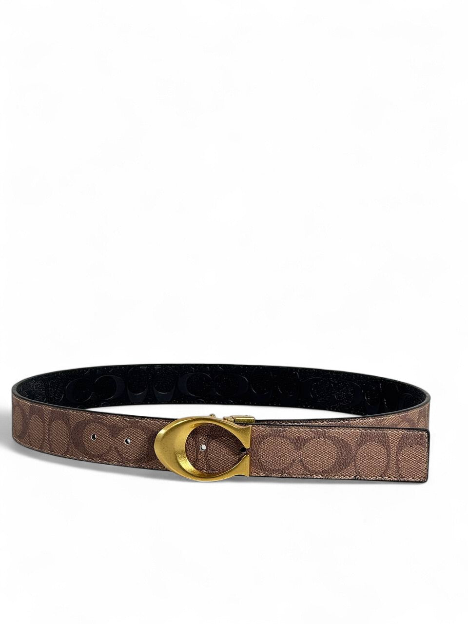 Coach Signature "C" Reversible Belt – Brown & Black | 105cm