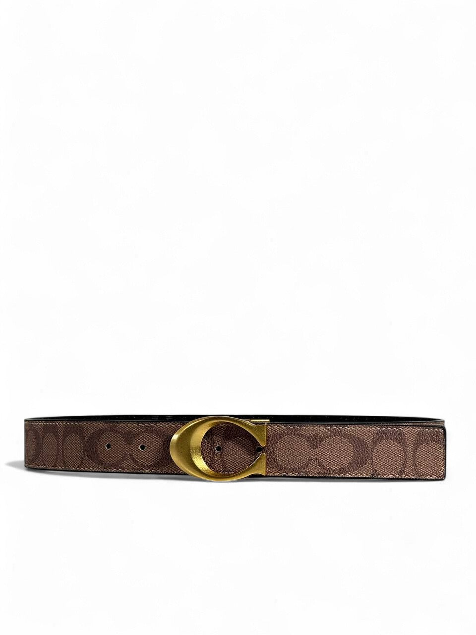Coach Signature "C" Reversible Belt – Brown & Black | 105cm