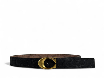 Coach Signature "C" Reversible Belt – Brown & Black | 105cm