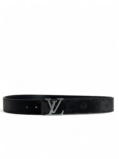 Louis Vuitton Monogram Black Belt 🖤 | 110 cm Silver LV Buckle – Timeless Elegance