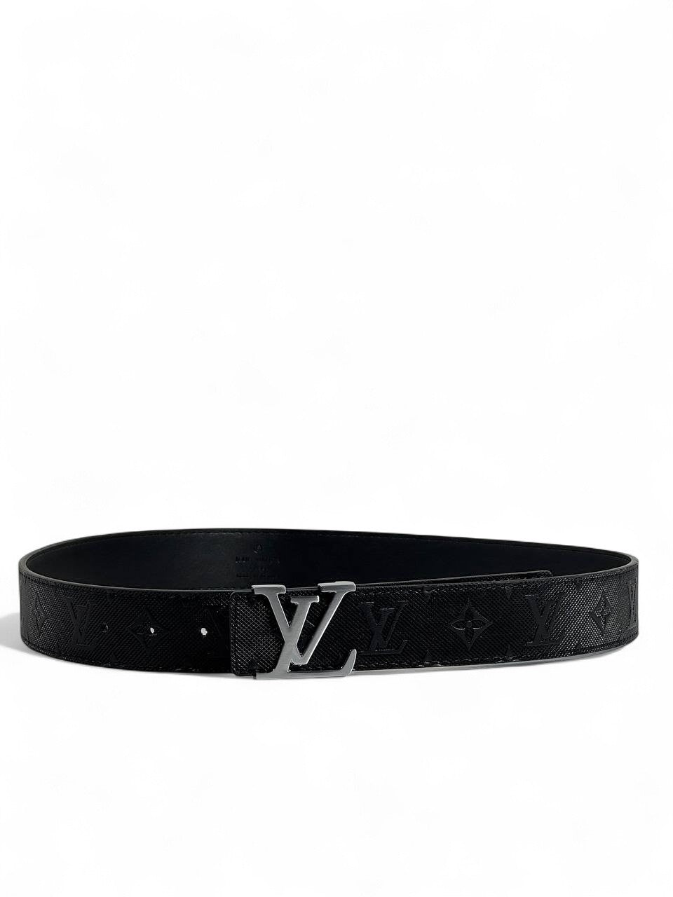 Louis Vuitton Monogram Black Belt 🖤 | 110 cm Silver LV Buckle – Timeless Elegance