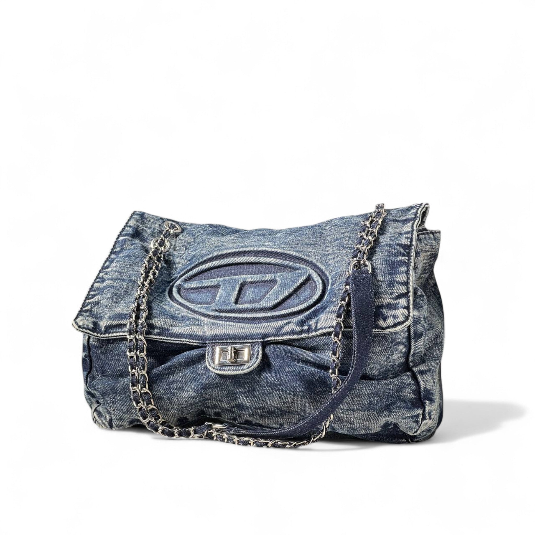 👖 Diesel Denim Chain Bag | Bold Streetwear Energy