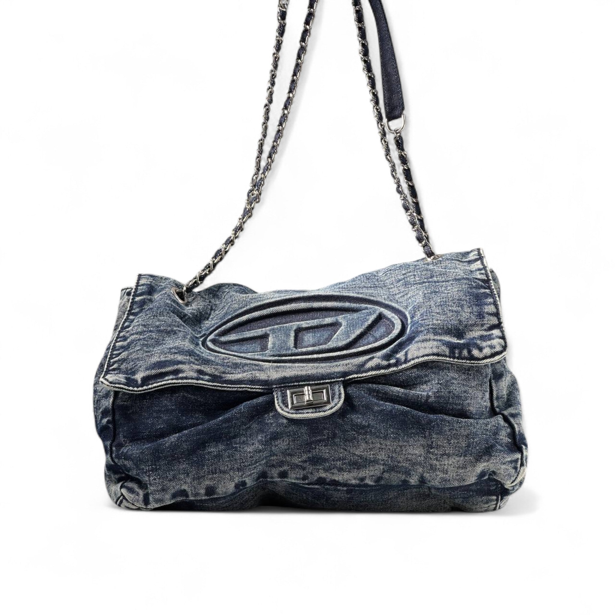 👖 Diesel Denim Chain Bag | Bold Streetwear Energy
